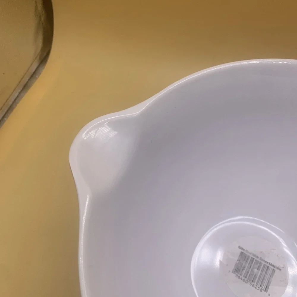 New Stonewall Kitchen Batter Bowl Mix Pour Spout Melamine Non-Slip Base Pines
